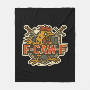Cobertor De Velo Humor Corvo Engraçado Gótico F-Caw-F