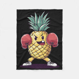 Cobertor De Velo Humor de Combatente de Fruta de Abacaxi Punchy