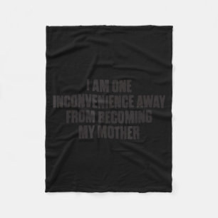 Cobertor De Velo Humor Divertido de Mãe Me Tornando Minha Mãe Citaç