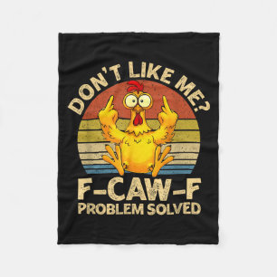 Cobertor De Velo Humor F-caw-f Galo Bravo Não Gosta de Mim Problema