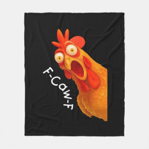 Cobertor De Velo Humor Gótico Design Engraçado de Corvo F Caw F