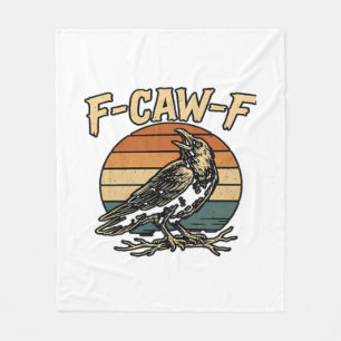 Cobertor De Velo Humor Gótico F Caw F Corvo Engraçado Estilo Criati