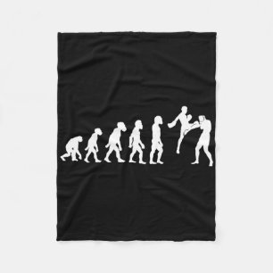 Cobertor De Velo Humor Humano Muay Thai Evolução Kickboxing Mma Cai