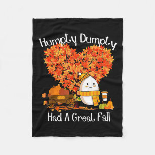 Cobertor De Velo Humpty Dumpty Teve Um Obrigado De Folhas De outono