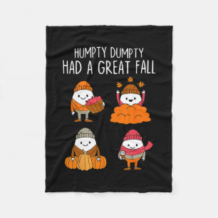 Cobertor De Velo Humpty Dumpty Teve Uma Grande Queda Folhas de Outo
