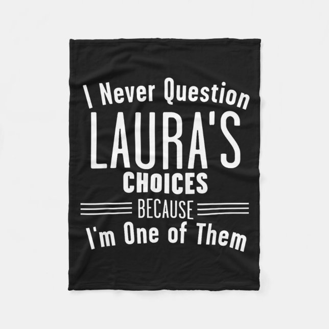 Cobertor De Velo Husband And Laura I Never Question Choices Togethe (Frente)