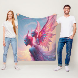 Cobertor De Velo Hüterinnen des Himmels – Elara & Vireya