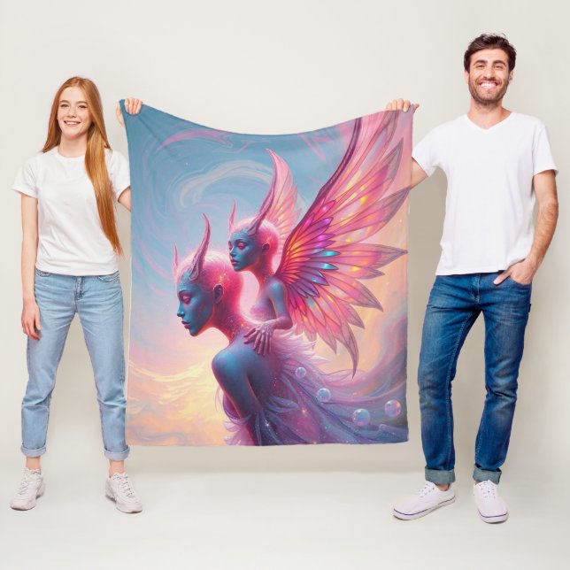 Cobertor De Velo Hüterinnen des Himmels – Elara & Vireya (In Situ)