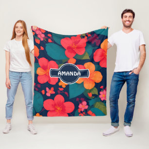 Cobertor De Velo Hydrangea Pastel Padrão Personalizado Colorido