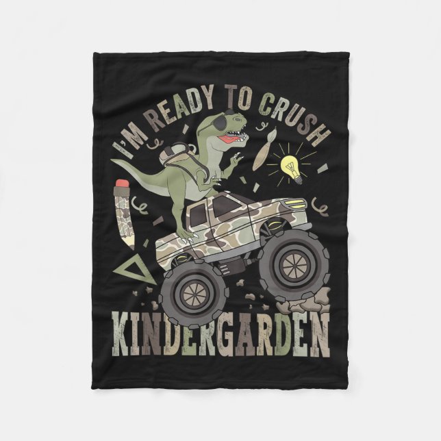 Cobertor De Velo I&#39;m Pronto Para Esmagar Caminhão Monstro Do Ja (Frente)