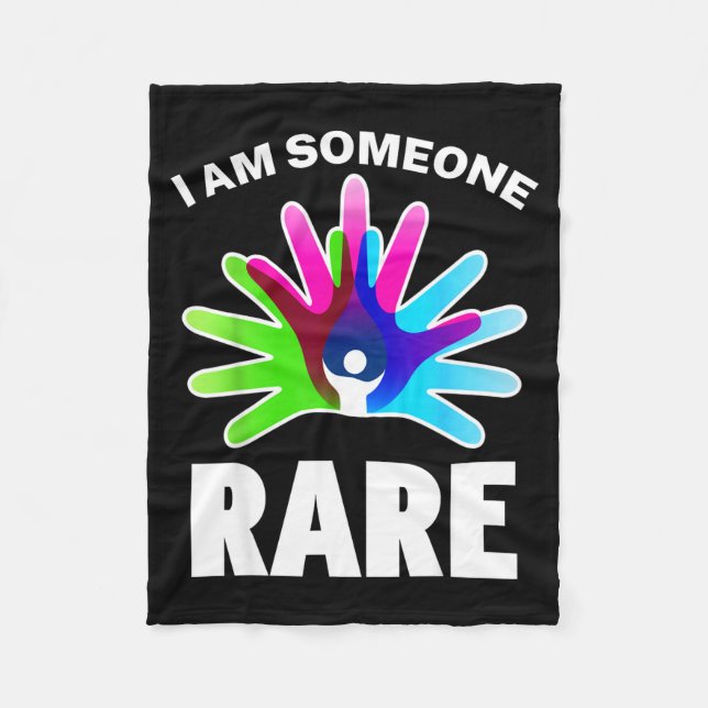 Cobertor De Velo I Am Someone Rare Disease Awareness - Rare Disease (Frente)