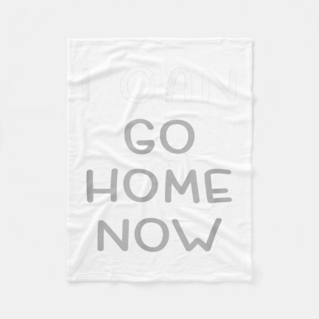 Cobertor De Velo I Can Go Home Now Motivational Workout  (Frente)