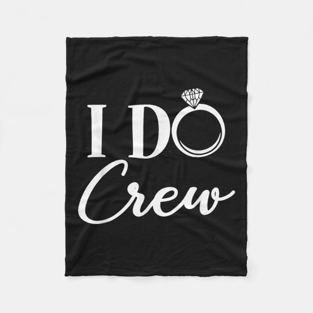 Cobertor De Velo I Do Crew, Bachelorette Party Bridal Party Matchin (Frente)