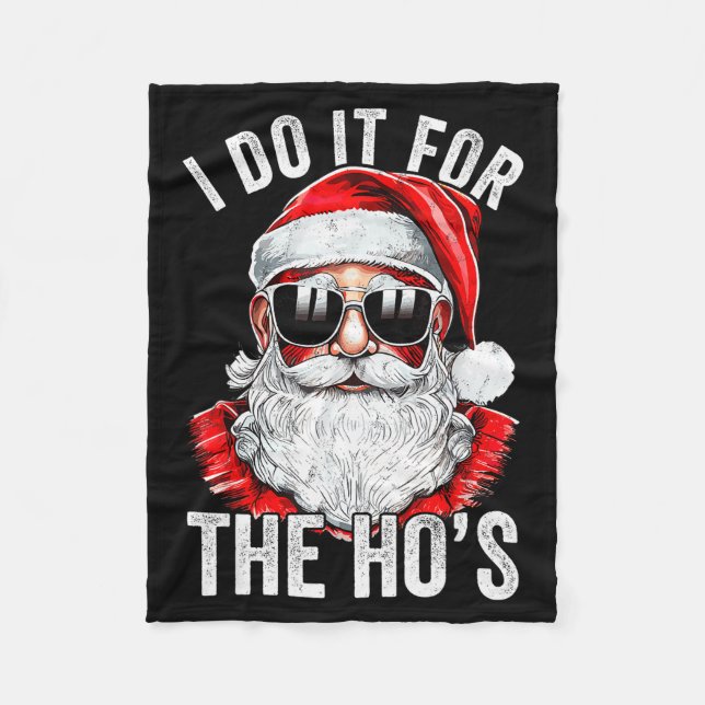 Cobertor De Velo I Do It For The Santa Ugly Christmas Sweater  (Frente)