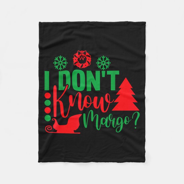 Cobertor De Velo I Don't Know-margo Ugly Sweater Funny Christmas Fo (Frente)