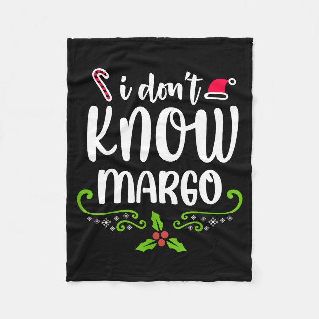 Cobertor De Velo I Don't Know-margo Ugly Sweater Funny Christmas Fo (Frente)
