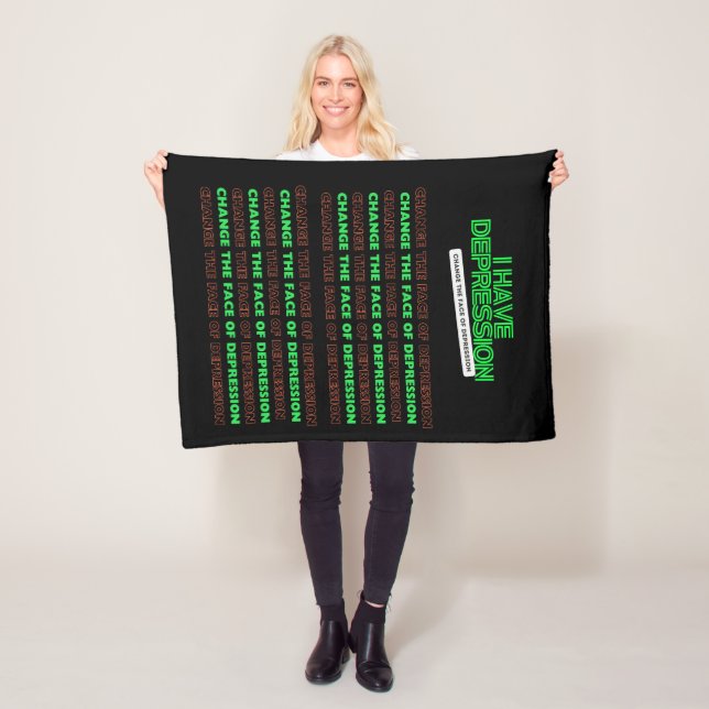 Cobertor De Velo I Have Depression _Change the Face to Depression ( (In Situ)