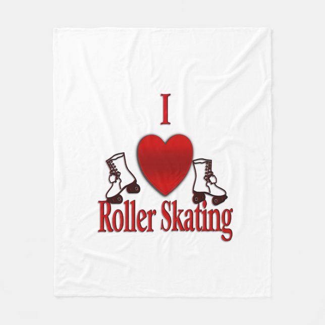 Cobertor De Velo I Heart Roller Skating (Frente)