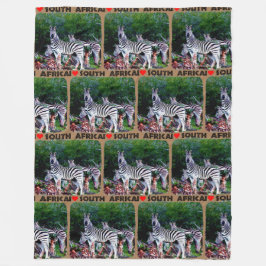 Cobertor De Velo I Heart South Africa Zebra Aloe