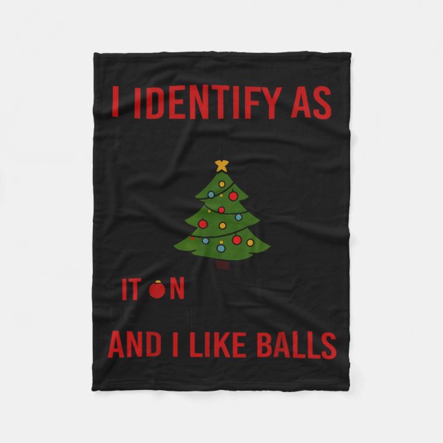 Cobertor De Velo I Identify As A Christmas Tree Lot On The Outside  (Frente)