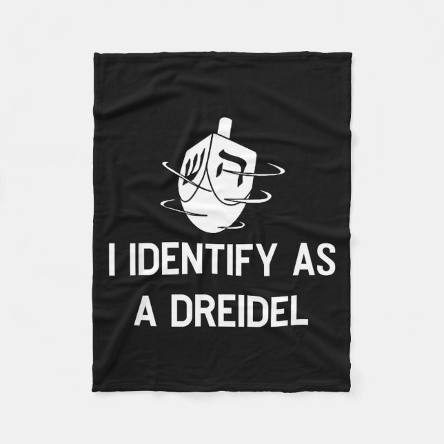Cobertor De Velo I Identify As A Dreidel Funny Hanukkah Gelt Menora (Frente)