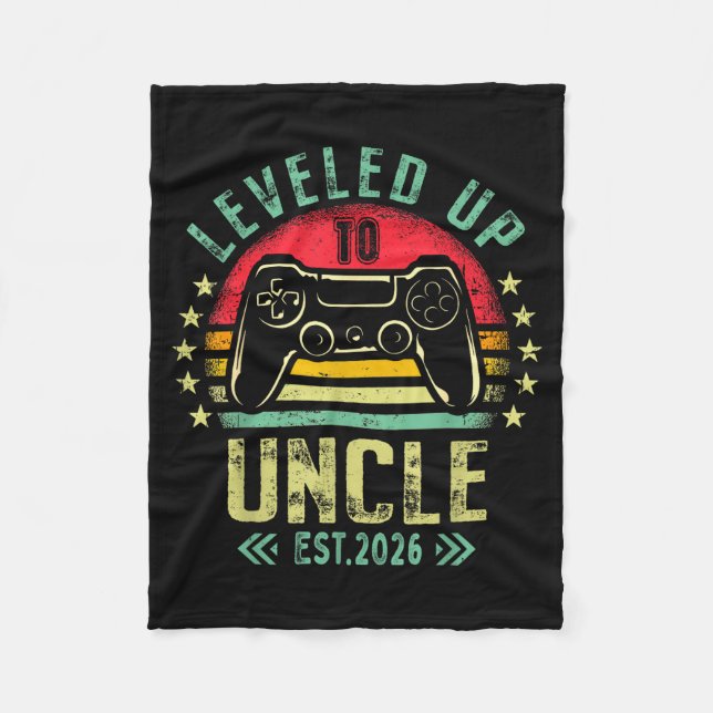Cobertor De Velo I Leveled Up To Uncle 2026 Promoted To Uncle Level (Frente)