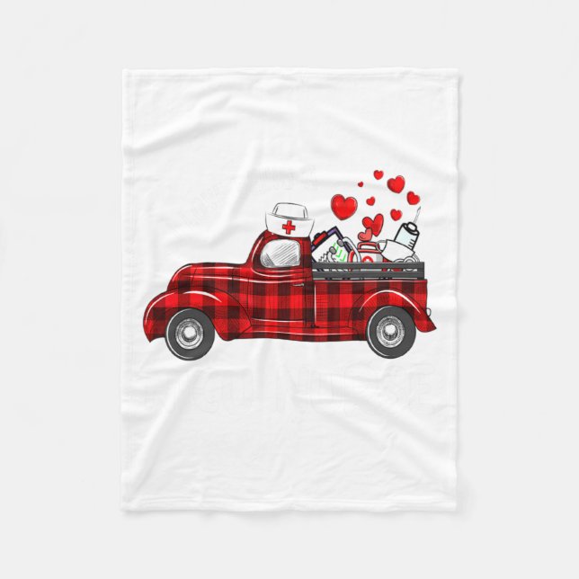 Cobertor De Velo I Love Being A Nicu Nurse Valentine Buffalo Plaid  (Frente)