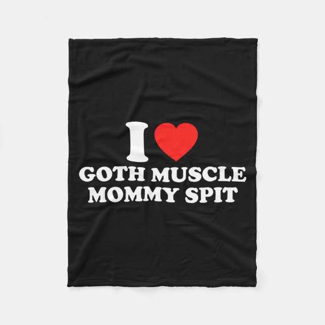 Cobertor De Velo I Love Goth Muscle Mommy St  (Frente)
