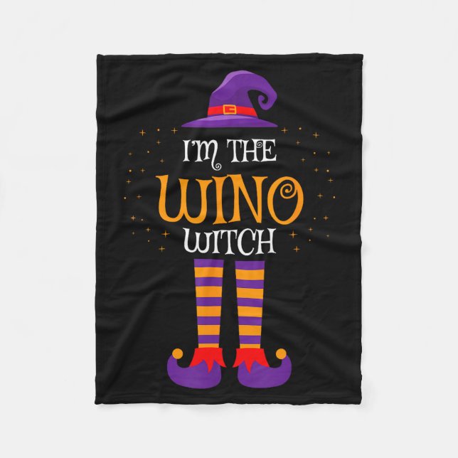 Cobertor De Velo I’m The Wino Witch Halloween Family Matching Group (Frente)