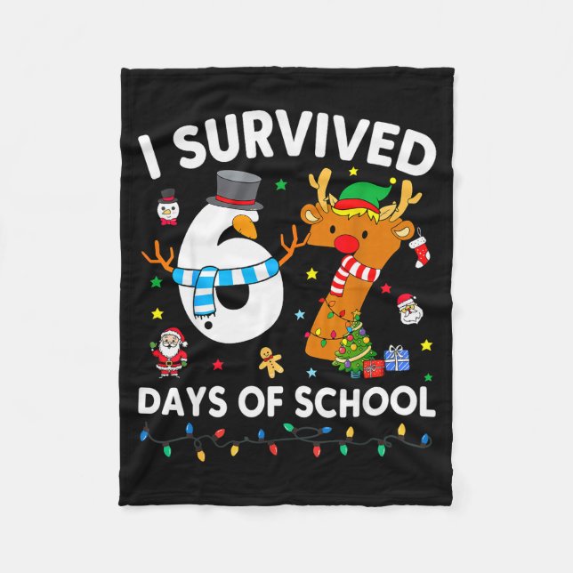 Cobertor De Velo I Survived 67 Days Of School Funny Meme Six Seven  (Frente)