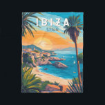Cobertor De Velo Ibiza Espanha Art Vintage<br><div class="desc">Ibiza retro vetor viagem design. Ibiza é uma das ilhas Baleares,  um arquipélago de Espanha no Mar Mediterrâneo.</div>