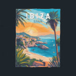 Cobertor De Velo Ibiza Espanha Art Vintage<br><div class="desc">Ibiza retro vetor viagem design. Ibiza é uma das ilhas Baleares,  um arquipélago de Espanha no Mar Mediterrâneo.</div>