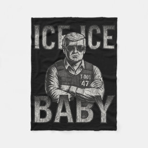 Cobertor De Velo Ice Ice Baby Retro Divertido Trump
