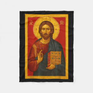 Cobertor De Velo Ícone Ortodoxo de Jesus Cristo Pantocrator