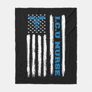Cobertor De Velo Icu Enfermeira Intensiva Unidade Americana Flag Pa