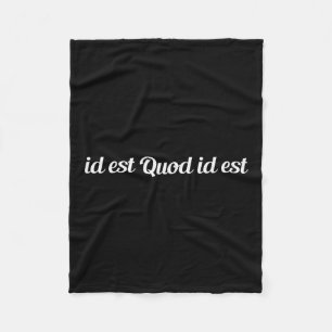 Cobertor De Velo Id Est Quod Id Est Latino - É O Que É Premium