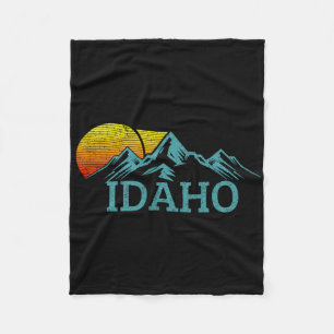 Cobertor De Velo Idaho Montanhas Vintage Pôr do Sol Hiking Natureza