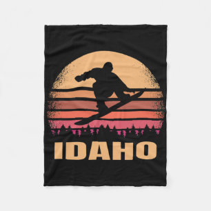 Cobertor De Velo Idaho Snowinternamento Vintage Id Neve Boarder Ret
