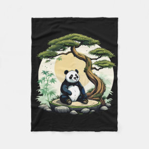 Cobertor De Velo Ideia de Meditação Yoga Zen do Urso Panda Buda
