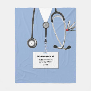 Cobertor De Velo ideia de presente personalizada de médico