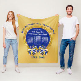 Cobertor De Velo Ideias Cheerleading do presente do treinador,