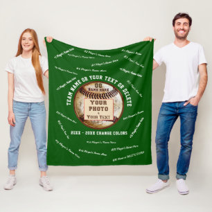 Cobertor De Velo Ideias de presentes de noite sênior de beisebol co