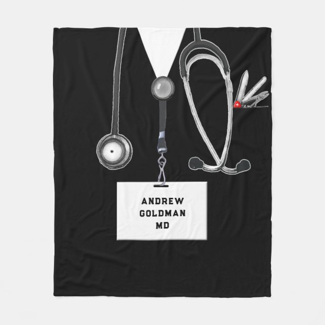 Cobertor De Velo Ideias de Presentes para Médicos (Frente)