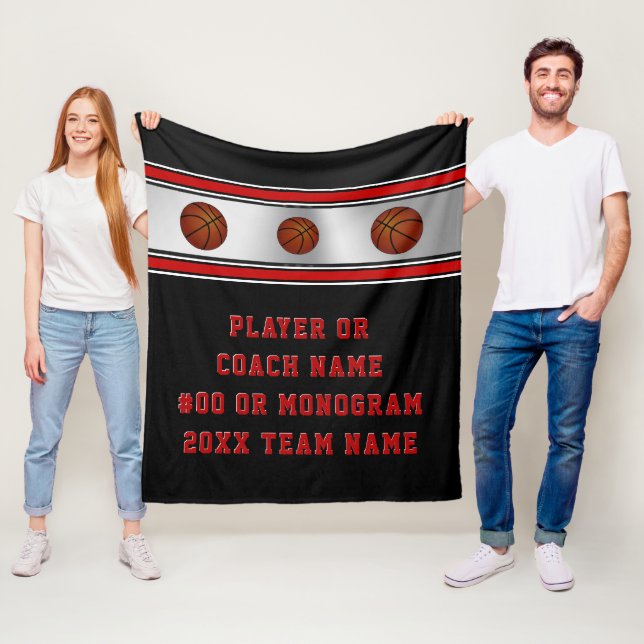 Cobertor De Velo Ideias de Presentes Personalizados de Basquete par (In Situ)