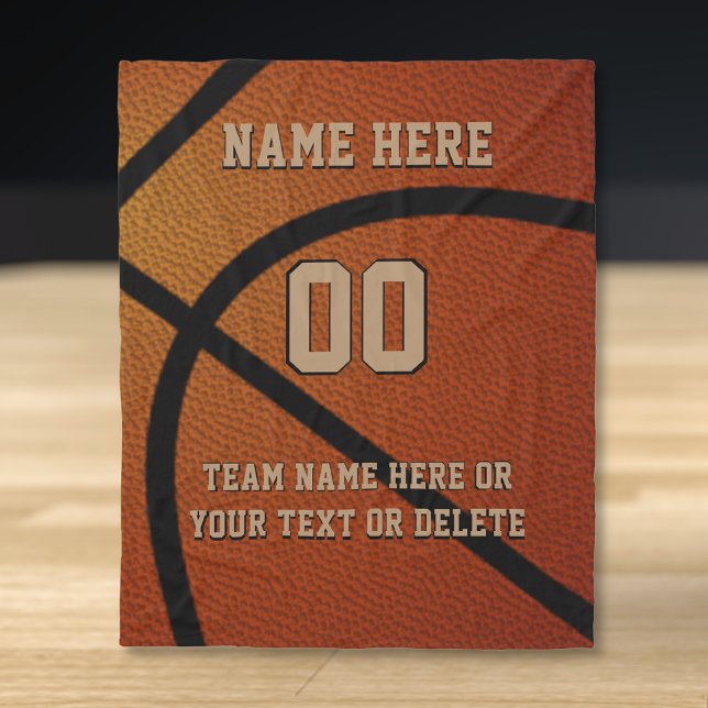 Cobertor De Velo Ideias de Presentes Personalizados para Seniores d (Personalized Basketball Blankets. Good basketball coach gifts. Senior gifts for Basketball Players.)