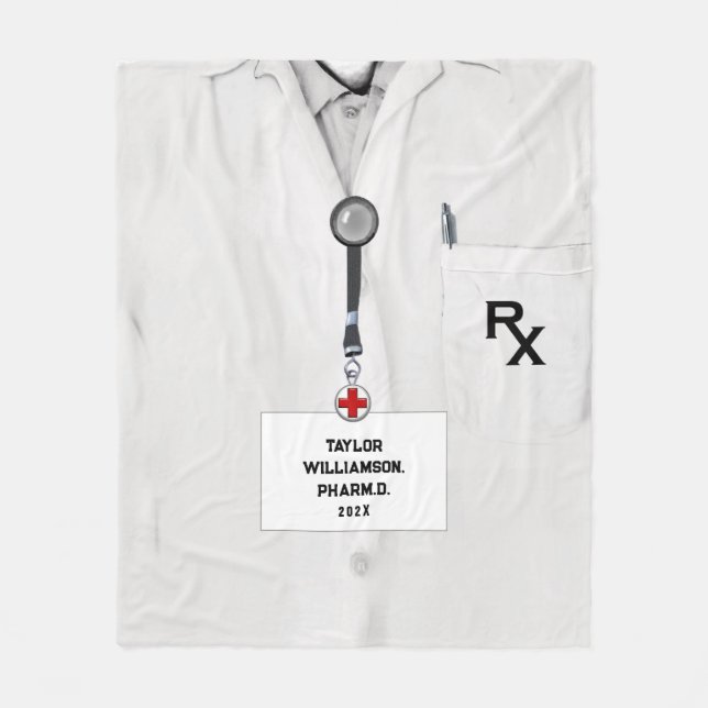 Cobertor De Velo Ideias do Farmacêutico Personalizado (Frente)