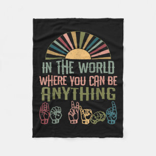 Cobertor De Velo Idioma Deficientes Auditivos