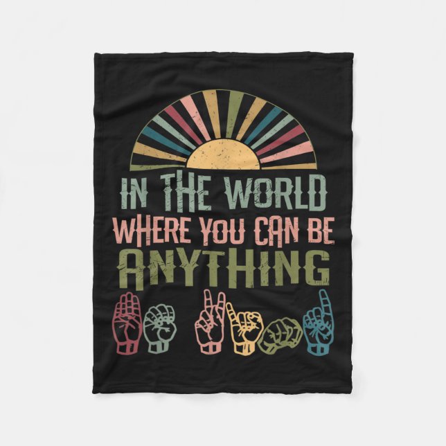 Cobertor De Velo Idioma Deficientes Auditivos (Frente)