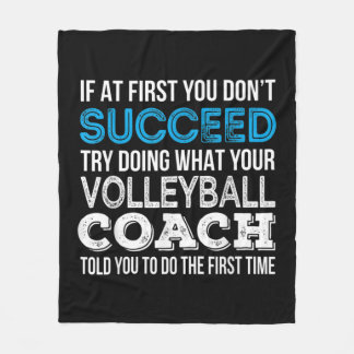 Cobertor De Velo If at first you don't succeed Fun Volleyball Coach