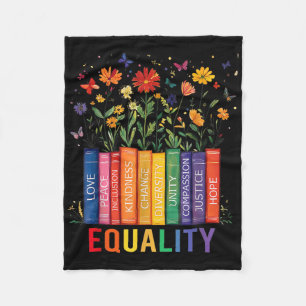 Cobertor De Velo Igualdade Amor Paz E Flores Do Livro Da Bondade Lg
